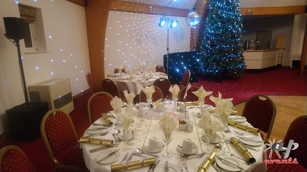An image showing a Christmas party setup in Tenterden, Kent