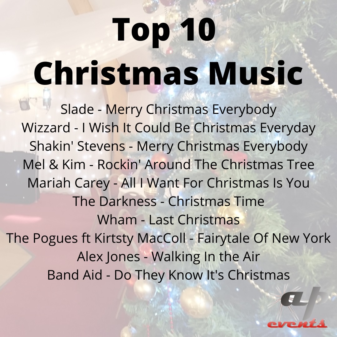 Our list of top Christmas songs