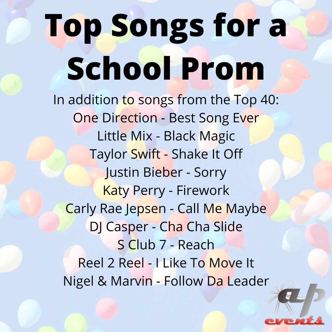 Our list of top floor fillers for a school prom
