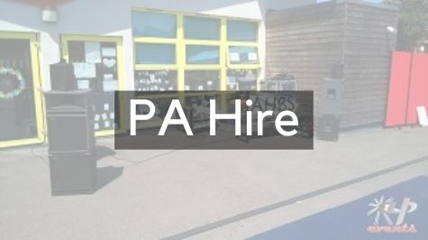 PA hire perfect for a party, wedding or fete